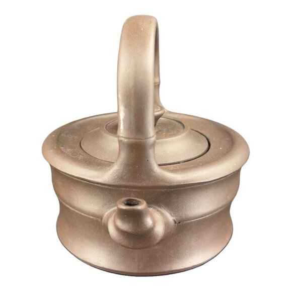 Yixing Zisha Clay Handmade Ceramic Pottery Teapot Carafe W Handle Artist Marked - Picture 2 of 15